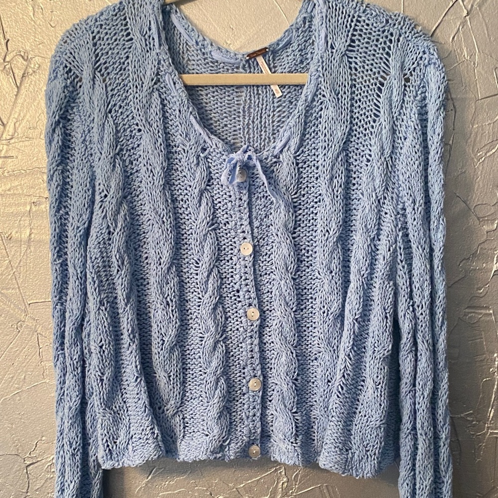 Few People Light Blue Cardigan